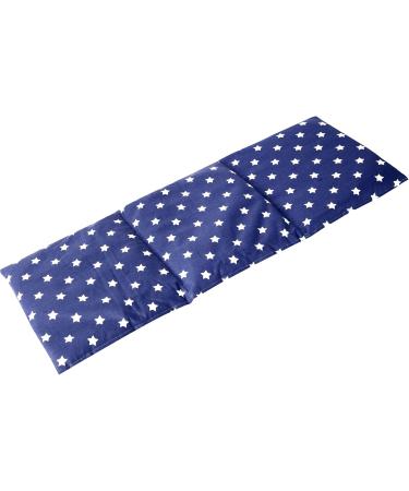 Rapeseed Pillow 20x50cm - Large 3-Chamber Heat Pad & Grain Pillow in Stars Blue - Perfect for Relaxation - Buy Online on GoSupps.com