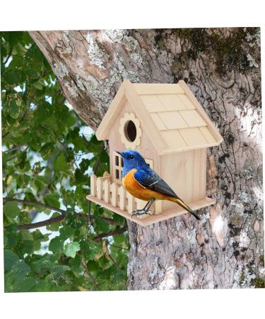 Exceart Wooden Birdhouses for Painting - DIY Bird Nest Kits - Handcrafted 14x13cm Bird Hut for Kids & Crafts - Buy Online on GoSupps.com