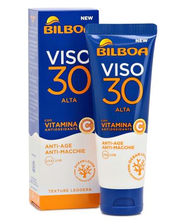 BILBOA Solar Face Cream SPF 30 | Vitamin C Moisturizer | Anti-Aging & Anti-Stain | Lightweight Waterproof Protection - 50ml - Buy Online on GoSupps.com