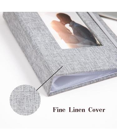 SPBAPR Small Photo Album 4x6 - 2 Pack Linen Cover Mini Photo Book for Vertical Pictures - 52 Pockets - Grey - Buy Online on GoSupps.com