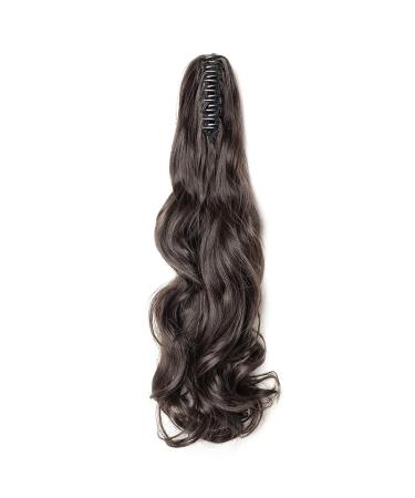 Sego Dark Brown Ponytail Extension - Voluminous Wavy Hairpiece (45cm 140g) for Natural-Looking Style - Buy Online on GoSupps.com