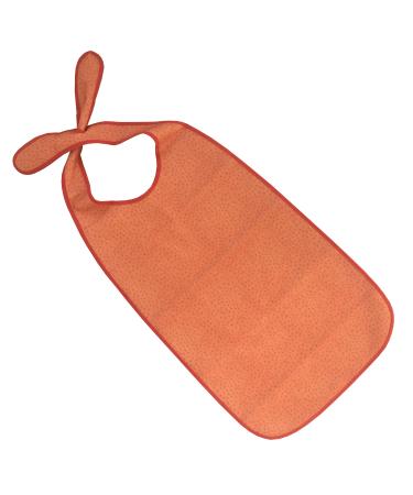 PFLEGE POINT Clothing protector/dining apron for adults with snap fastener waterproof Orange