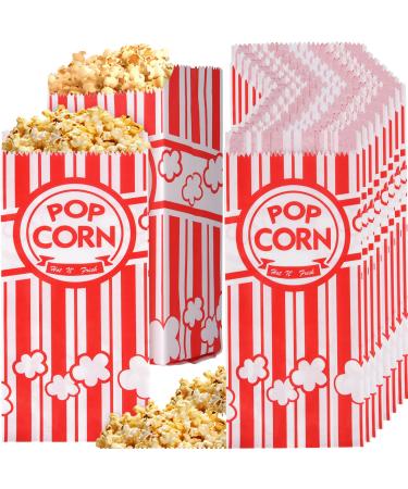 500 Pieces Paper Popcorn Bags 1 oz Popcorn Bags Individual Servings for Popcorn Machine Party Pop Corn Bag Bulk