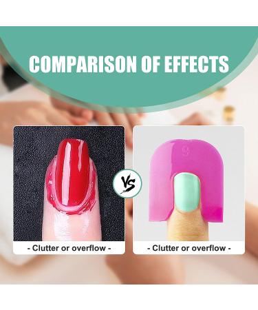 52-Piece U-Shape Nail Polish Protectors & Clips - Professional Manicure Tool for Nail Art Painting & Stamping - Buy Online on GoSupps.com