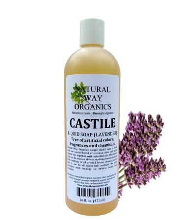 Castile Soap Lavender 16 oz. (473ml)