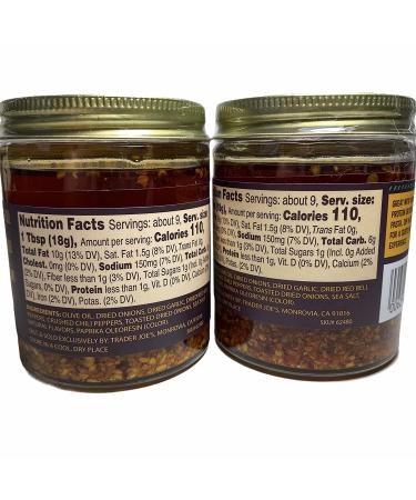 Trader Joe's Chili Onion Crunch 6 oz - Pack of 2 | Delicious Condiment for Spicing up Your Meals - Buy Online on GoSupps.com