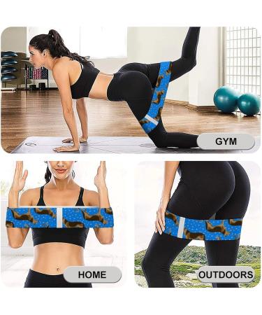 German Shepherd Blue Starry Resistance Bands - Non-Slip Booty & Yoga Straps for Workout & Physical Therapy - Buy Online on GoSupps.com