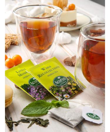 Acorus First Class Herbal Tea Set | Natural Tea Gift Box with 6 Flavors | Premium Herbal Tea Bags for Every Occasion - Buy Online on GoSupps.com