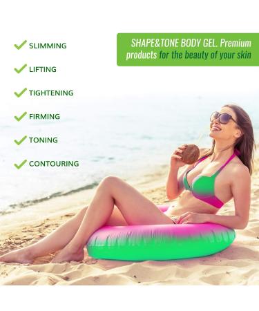 Anti-Cellulite Gel Cream Body Moisturizer for Arms Legs and Stomach Lift and Slim body cream by Shape and Tone (10.14 Fl Oz (Pack of 1)) - Buy Online on GoSupps.com