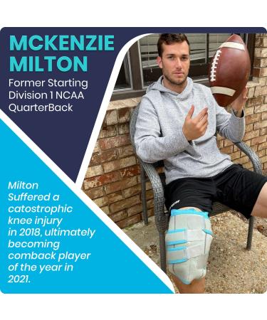 Vive Knee Ice Pack Wrap (2 Pack) - Cold/Hot Gel Compression Brace for Arthritis Pain, Tendonitis, ACL Injury - Heat Support Strap for Meniscus, Patella Surgery - Gray - Buy Online on GoSupps.com