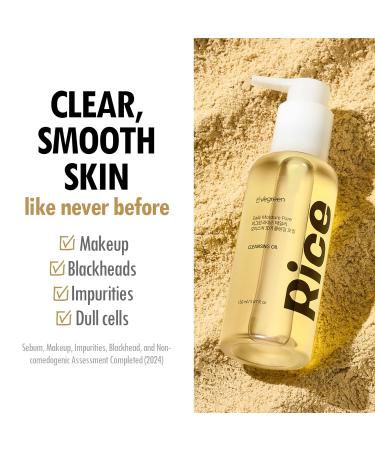 VEGREEN Rice Daily Moisture Pore Cleansing Oil - Korean Skin Care Oil Cleanser | 7 Raw Oil Complex | Gentle Makeup Remover for Oily Skin | Pore Control (5.07 fl oz - Buy Online on GoSupps.com