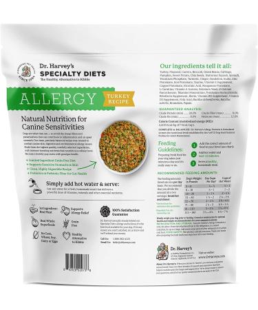 Dr. Harveys Specialty Diet Allergy Turkey Recipe  Human Grade Dog Food for Dogs with Sensitivities and Allergies 5 Pounds - Buy Online on GoSupps.com