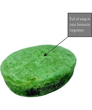 Perfume Fragranced Exfoliating Soap Sponge - Vegan & Cruelty-Free Olive Soap Sponge - Buy Online on GoSupps.com