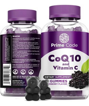 Prime Code Iron Gummies for Women & Men with Vitamin B12 2 in 1 CoQ10 200mg & Vitamin C 250mg Gummies - Buy Online on GoSupps.com