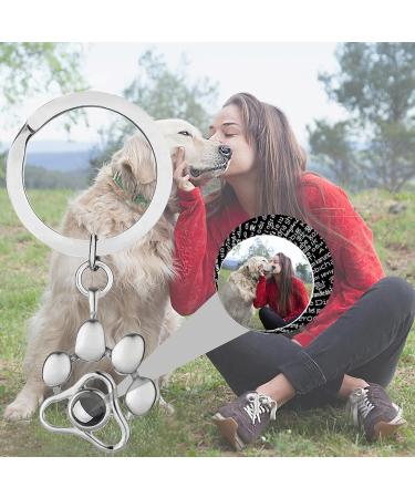 CSSTONE Dog Paw Photo Chain Necklace | 925 Sterling Silver I Love You Memory Jewelry Gift for Women | Custom Picture Keychain - Gold - Buy Online on GoSupps.com
