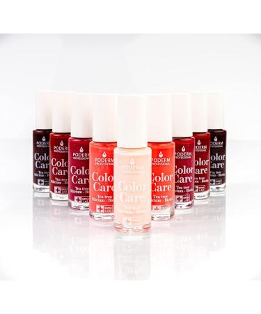Buy PODERM Nail Polish - Tea Tree Infused Natural & Vegan Swiss Made - Improve Nail Appearance | Powder Pink - Buy Online on GoSupps.com