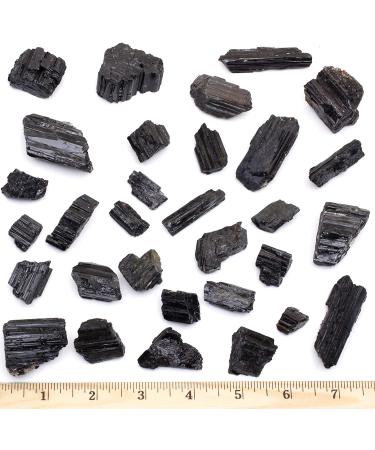 DANCING BEAR Black Tourmaline & Selenite Combo Pack - 1 LB Each | Healing Crystals for Good Vibes | Cleansing Energy | Made in USA - Buy Online on GoSupps.com