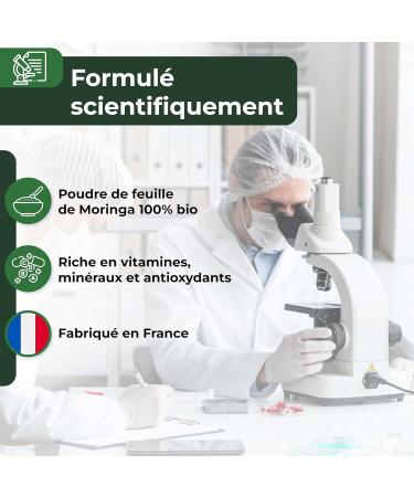 NutriSolution 100% Organic Moringa Capsules - Superfood Rich in Multivitamins and Minerals - Moringa Oleifera Leaf Powder - 90 Vegetable Capsules - Made in France (1) - Buy Online on GoSupps.com