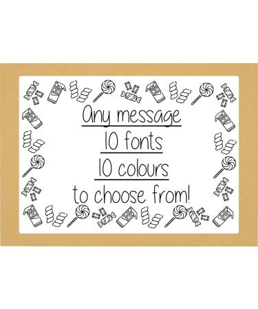 Retro Sweet Gift Box - A5 Letter Box free personalised label by Eventabox *SWEETS VARY* - Buy Online on GoSupps.com