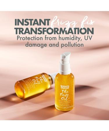 Umberto Giannini Frizz Fix Oil 50ml - Shine Enhancing Vegan Keratin Hair Repair | Frizz Control & Smoothness - Buy Online on GoSupps.com