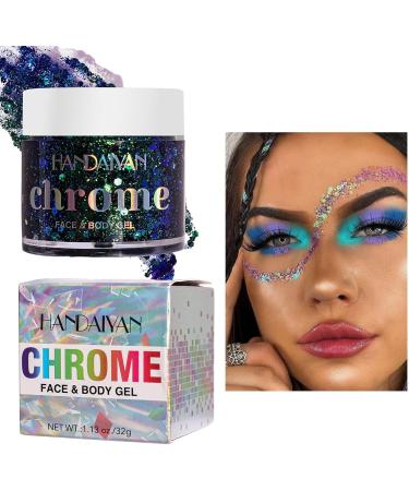 Sequin Gel Highlighting Gel for Body and Hair Shimmer | Girls Longwearing Makeup for Radiant Glow in Crowds for Gathering Traveling Carnival Party Dating Mcbean - Buy Online on GoSupps.com