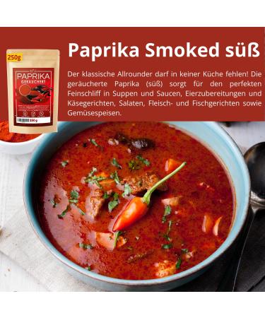 Buy Smoked Paprika Powder (Sweet) 250g - Vegan & Gluten-Free | Premium Quality Spice for International Shipping - Buy Online on GoSupps.com