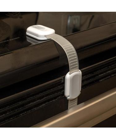 Child Safety Cabinet Lock and Strap Locks | for Children used for Fridge Cabinets Drawers Dishwasher Toilet Seat Adhesive. No Drills required and Easy Installation. - Buy Online on GoSupps.com
