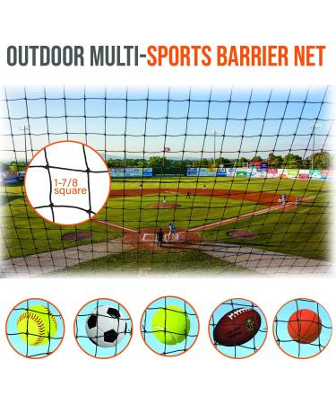 Nettings Wholesale  Baseball Softball Basketball Football Soccer Barrier Netting  Nylon 10x10/10x15/10x20/10x30 Basketball Court Barrier net  Tennis Divider net 10ft x10ft - Buy Online on GoSupps.com