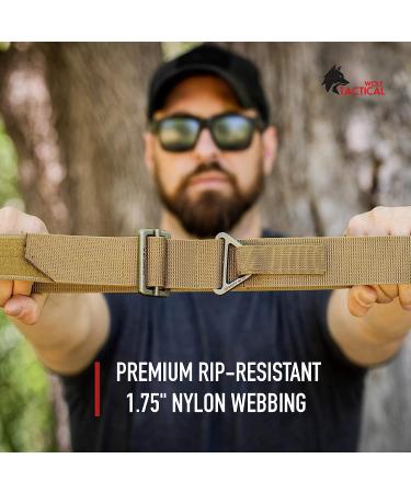 Black WOLF TACTICAL Everyday Riggers Belt - 1.75 Nylon Web Belt for CQB CCW - Size M (35-41) - Buy Online on GoSupps.com