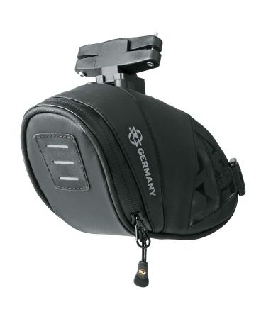 SKS Germany Explorer Bicycle Pocket bicycle accessories (saddlebag made of rubberized water-repellent fabric laminated zippers with ergonomic Easy-Zip volume) Explorer Click saddle bag 800 ml