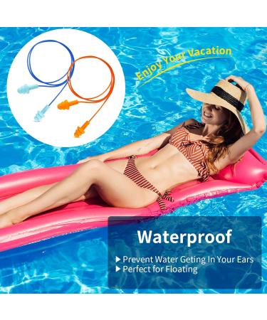 6 Pairs of Silicone Earplugs - Noise Reduction & Hearing Protection for Swimming & Sleeping - Waterproof with Plastic Case - Buy Online on GoSupps.com