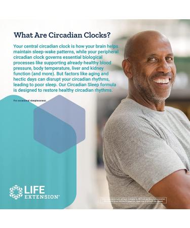 Life Extension Circadian Sleep - 30 Liquid Vegetarian Capsules for Improved Sleep Quality - Buy Online on GoSupps.com