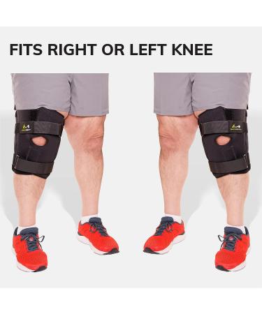 BraceAbility Plus Size Knee Brace with Hinges - Bariatric Compression Support (8XL) - Buy Online on GoSupps.com