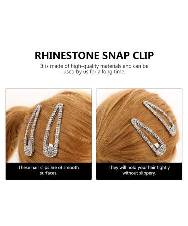 Luxshiny Rhinestone Snap Hair Clips - 2 Pack Glitter BB Hair Accessories for Sparkling Style - Buy Online on GoSupps.com