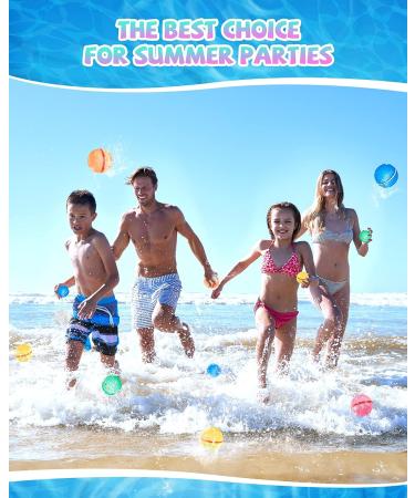 SOPPYCID Tonoviviy Water Bomb Balloons - Reusable Refillable Magnetic Balloons for Kids & Adults | Summer Pool Party & Outdoor Toy (4PCS) - Buy Online on GoSupps.com