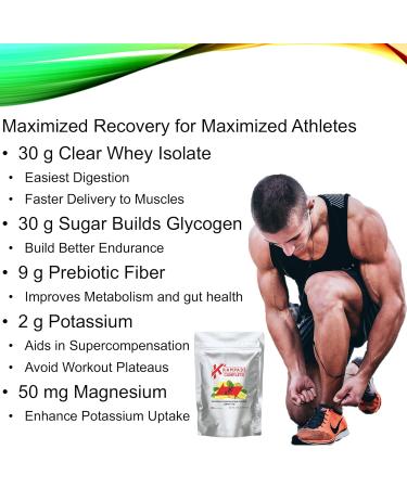 Krampade Whey Protein Fiber Supplement Electrolytes Powder | 30g Protein & 7g BCAA + 9g Soluble Fiber + 2 000mg Potassium + Magnesium Supplement| 2X More K+ Than Coconut Water Zero Sugar Lemon-Lime 1.69 Pound (Pack of 1) - Buy Online on GoSupps.com