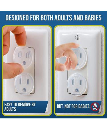 Clear Outlet Covers (50 Pack) - Childproof Your Outlets with Durable Transparent Plug Covers - 50 Count Value Pack - Buy Online on GoSupps.com