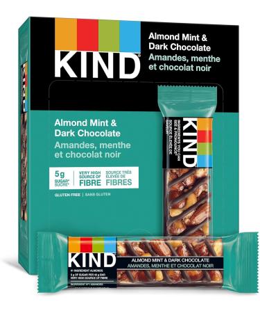 KIND Fruit & Nut Bars Dark Chocolate Mint Gluten Free Low Sugar 72 Count Almond Mint & Dark Chocolate - Buy Online on GoSupps.com