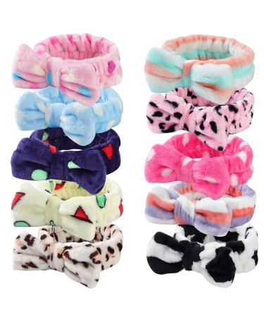 LAXIZAR 10 PCS Bow Headbands Shower Spa Headbands Headwraps for Women Washing Face Hair Band - Buy Online on GoSupps.com