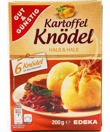 Gut & cheap potato dumplings half & halfway 200g fine dumplings made of potatoes ready dish Ideal as a side dish for roasting meat dishes festive dinner 6 dumplings in the cooking bag