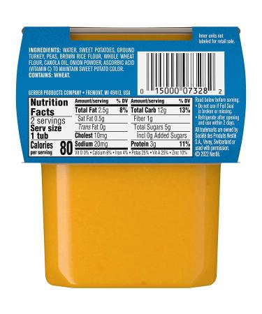 Gerber Turkey Rice Dinner 2nd Foods - 2 Pack (4 oz Each) | Nutritional Baby Food - Buy Online on GoSupps.com