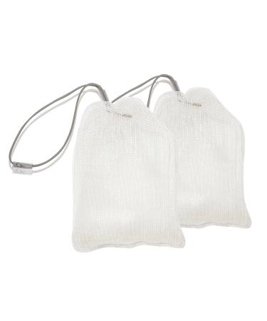 Buy 2 x Asavo Handmade Soap Bags - BPA-Free Nylon Quick Drying Foaming Soap Saver (White Transparent) - Eco-Friendly & Durable | International Shipping - Buy Online on GoSupps.com