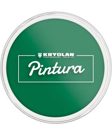 Kryolan Pintura Water Color Schminke 25ml color: green washable vegan without perfume without parabens gluten -free - ideal for children party carnival carnival & Halloween green