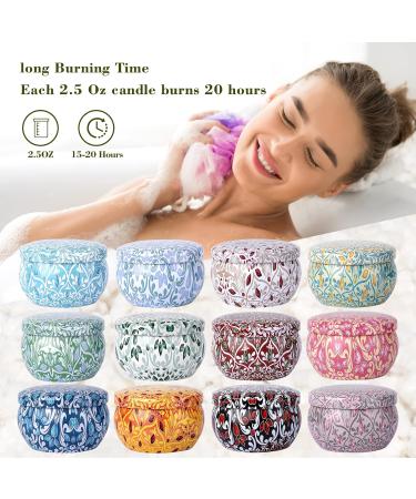 12 Pack Scented Candles Gifts for Women - Soy Wax Christmas & Birthday Gift Set for Friends Sisters & Colleagues | Perfect Home D cor - Buy Online on GoSupps.com