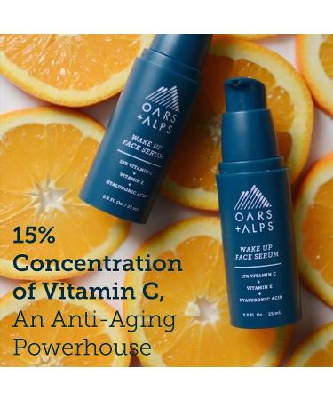 Oars + Alps Anti Aging Vitamin C Serum - Hyaluronic Acid & Vitamin E - TSA Friendly - 0.8 Fl Oz - Buy Online on GoSupps.com