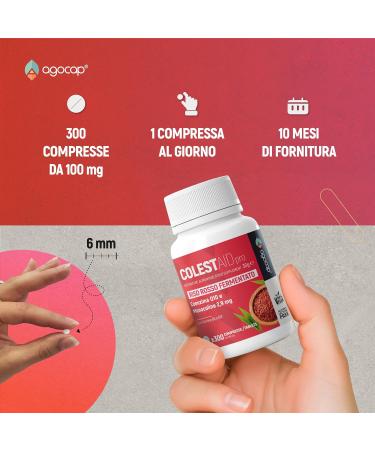  Agocap Fermented Red Rice Cholesterol - 300 Cholesterol Supplements with coenzyme Q10. Moacolin K - 2.9 mg. Fermented Red Rice - Buy Online on GoSupps.com