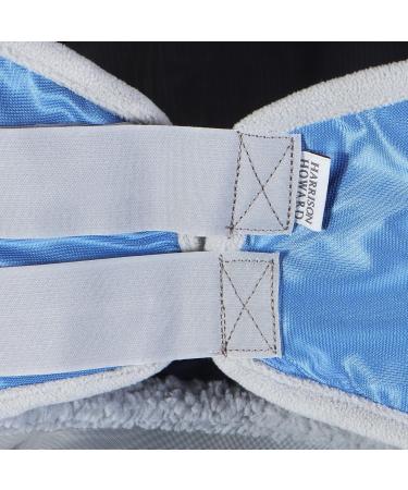 Harrison Howard Caremaster Pro Luminous Horse Fly Mask - UV Protection Fleece Padding & Ear Protection (Navy Size L) - 1 Pack - Ideal for Warmbloods - Buy Online on GoSupps.com