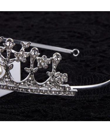 CROWN GUIDE Crystal Rhinestone Queen Bride Tiara Crown - Vintage Bridal Hair Accessories - Buy Online on GoSupps.com
