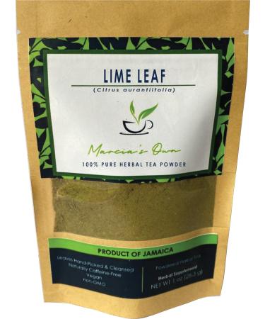Marcia's Own Lime Leaf 100% Pure Herbal Tea Powder from Jamaica 1 oz / 28.3 g (40 Servings)