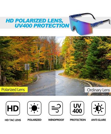 Dlidpher Sport Polarized Sunglasses | UV400 Protection for Men & Women | Outdoor Baseball Riding Fishing Goggles - Buy Online on GoSupps.com